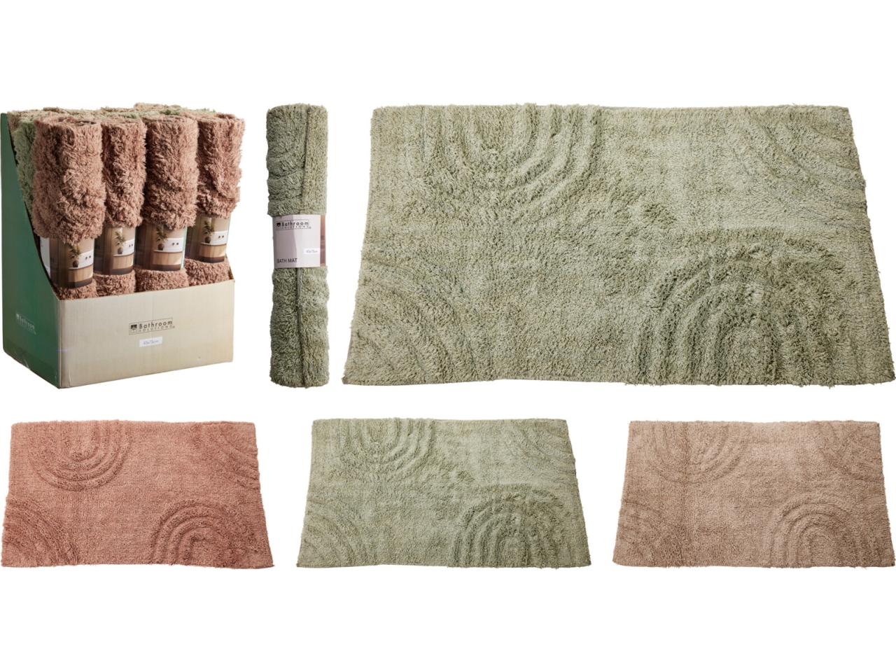 TAPPETO DA BAGNO MOTIVO CIRCOLARE45X75CM A92000290