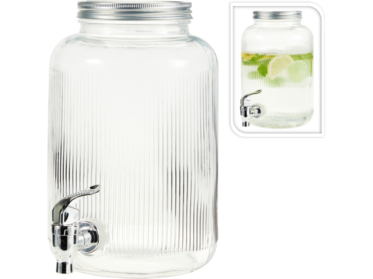 DISPENSER BEVANDE VETRO 4LT C/COPERCHIO CD4100370