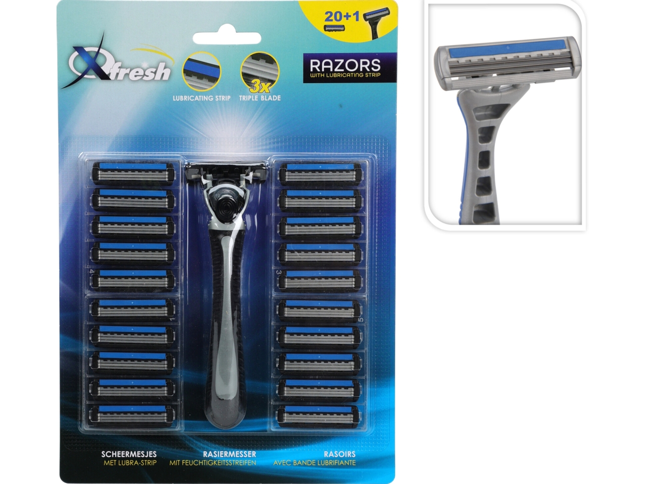 SET DI RASOI DA 21 PZ TRIPLA LAMA INOX CS5700100
