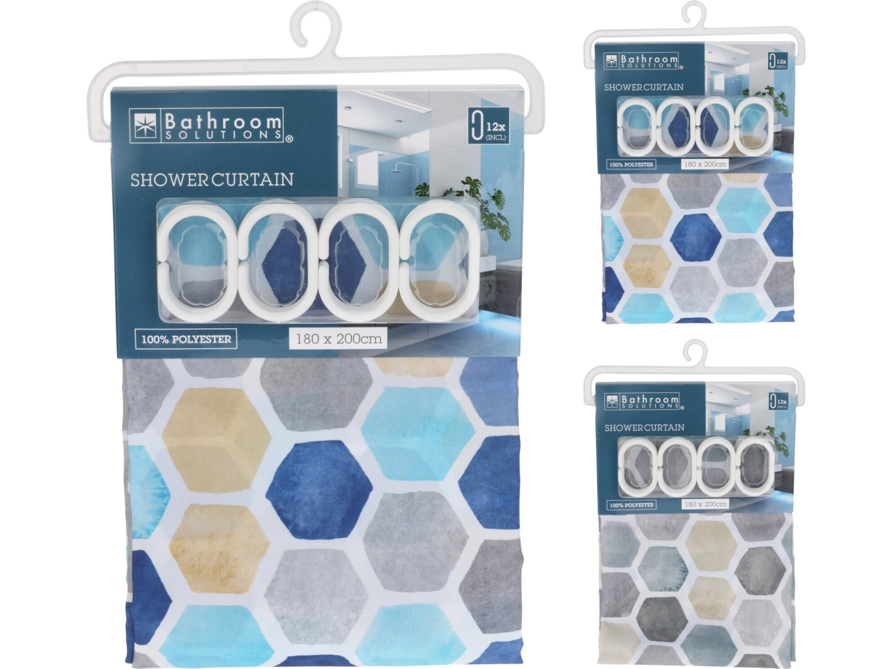 TENDA DA DOCCIA POLIESTERE 180X200CM CY2400200 TENDA DA DOCCIA POLIESTERE 180X200CM CY2400200