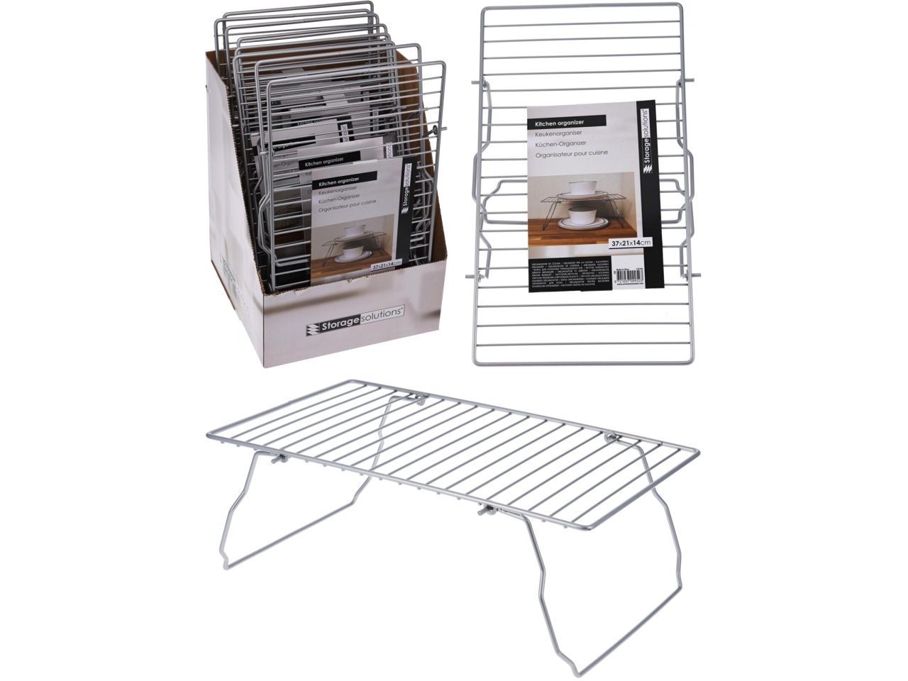 ORGANIZER CUCINA IN METALLO 37X21X13,5CM C80653580
