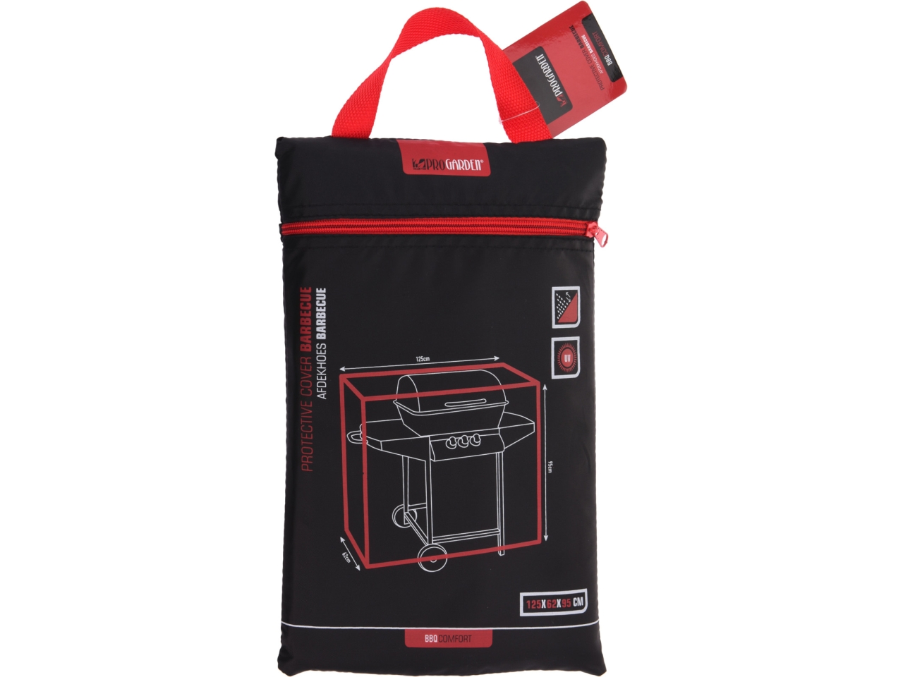 COPERTURA RETTANG.BBQ 125X62X95CM NERO. FC4630250 COPERTURA RETTANG.BBQ 125X62X95CM NERO. FC4630250