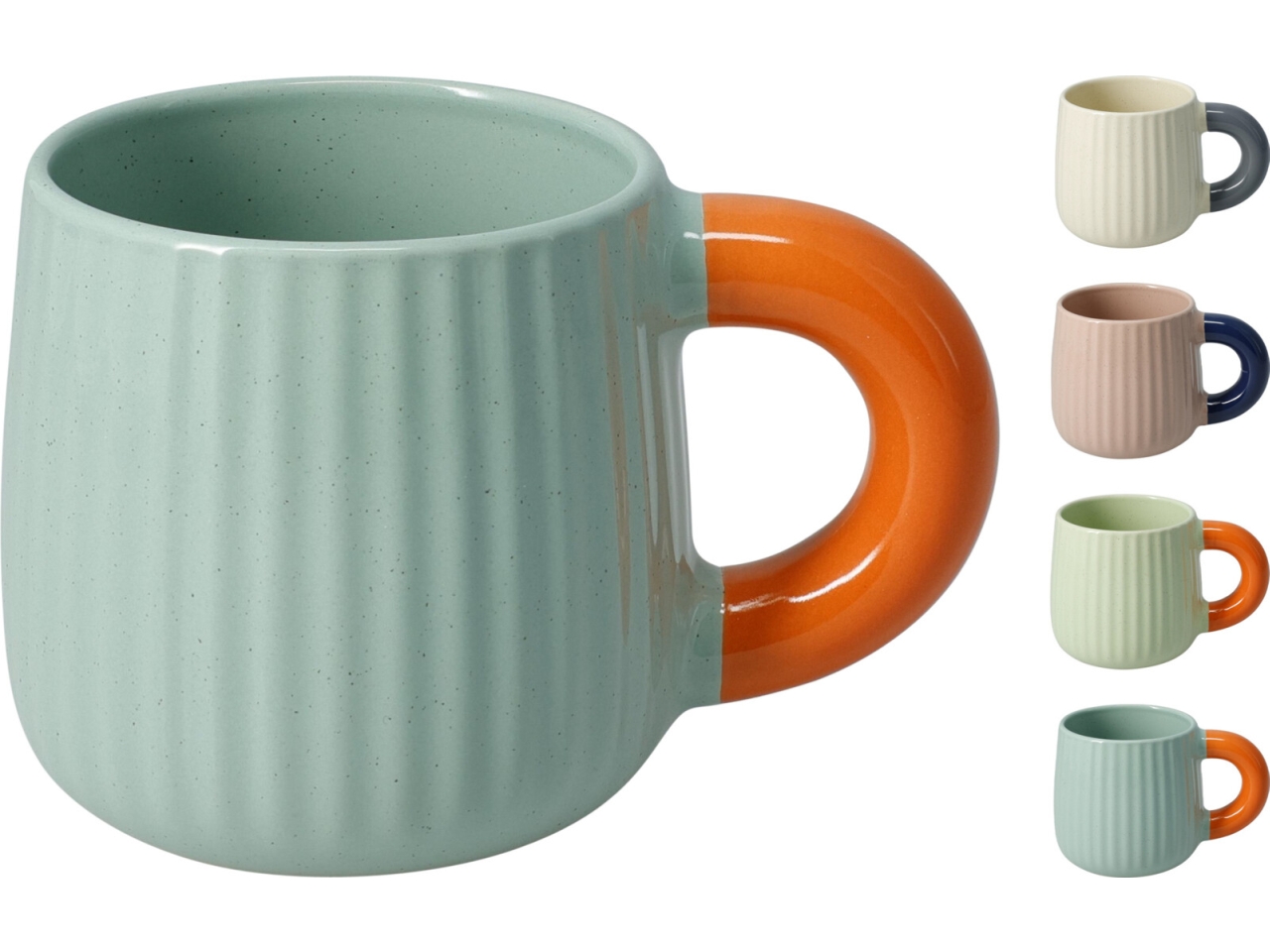 TAZZA IN GRES 395ML IN 4 COLORI ASSORT. Q75102850 TAZZA IN GRES 395ML IN 4 COLORI ASSORT. Q75102850