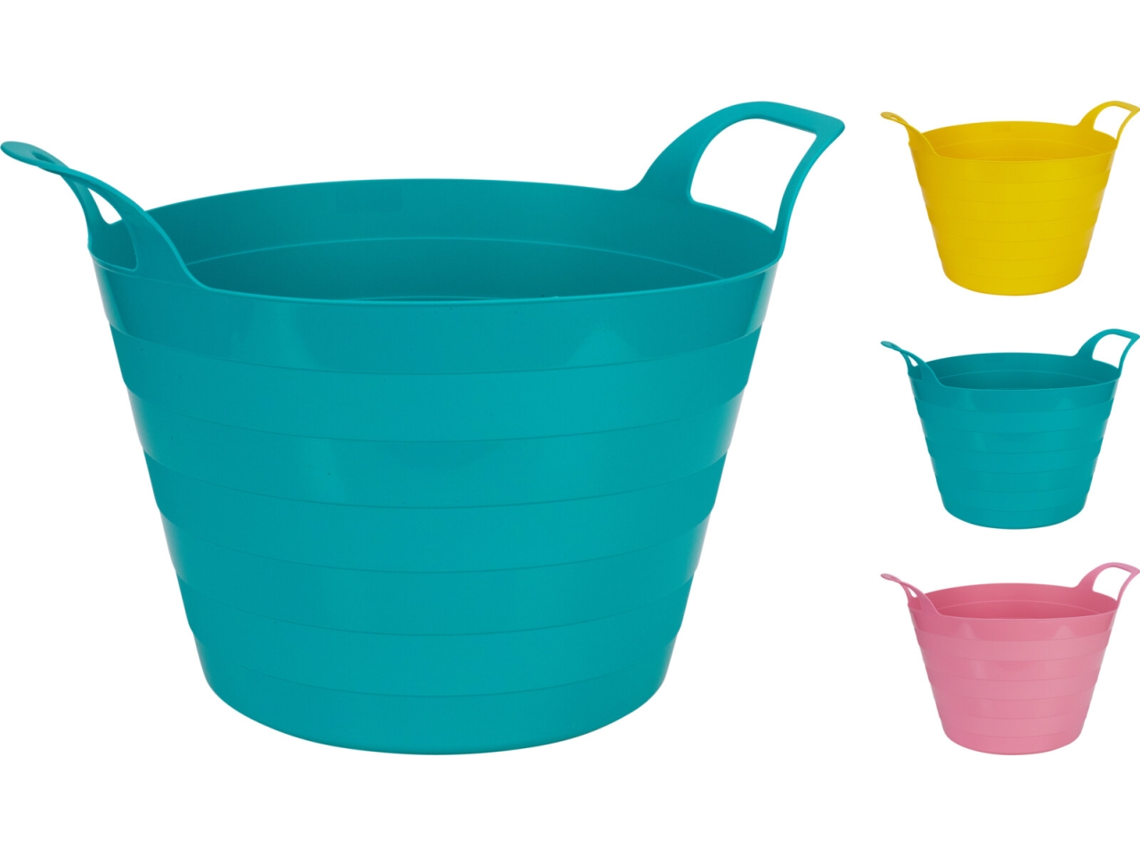 SECCHIO TONDO FLESSIBILE 30LT IN 3 ASS. 042244610