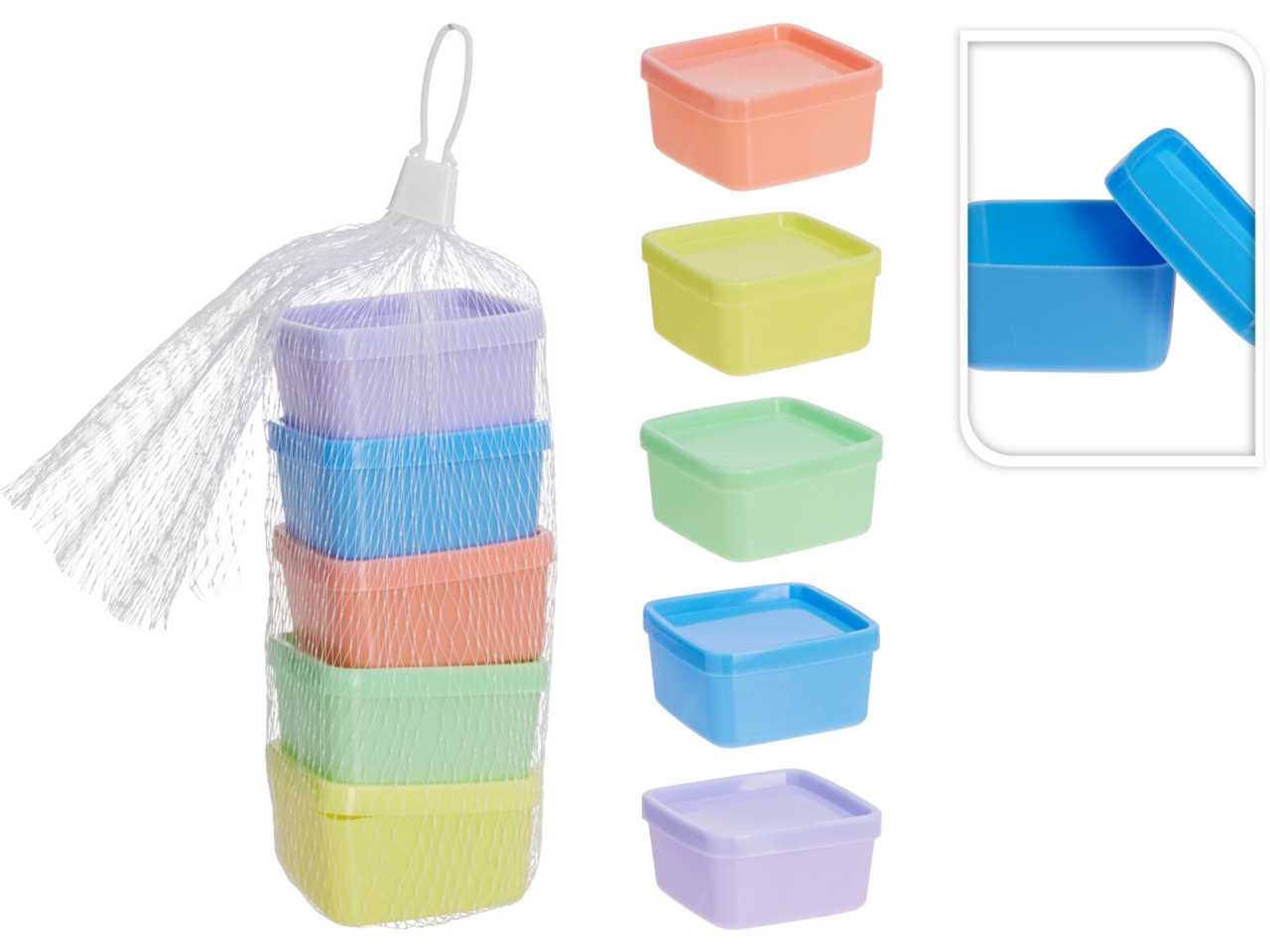 SET 5 SCATOLE PORTA SCORTE COLORI ASS. 101005160 SET 5 SCATOLE PORTA SCORTE COLORI ASS. 101005160