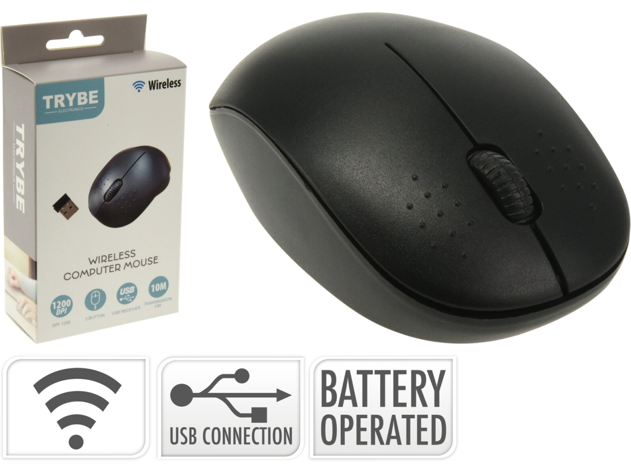 MOUSE PER COMPUTER WIRELESS NERO 109500490 MOUSE PER COMPUTER WIRELESS NERO 109500490