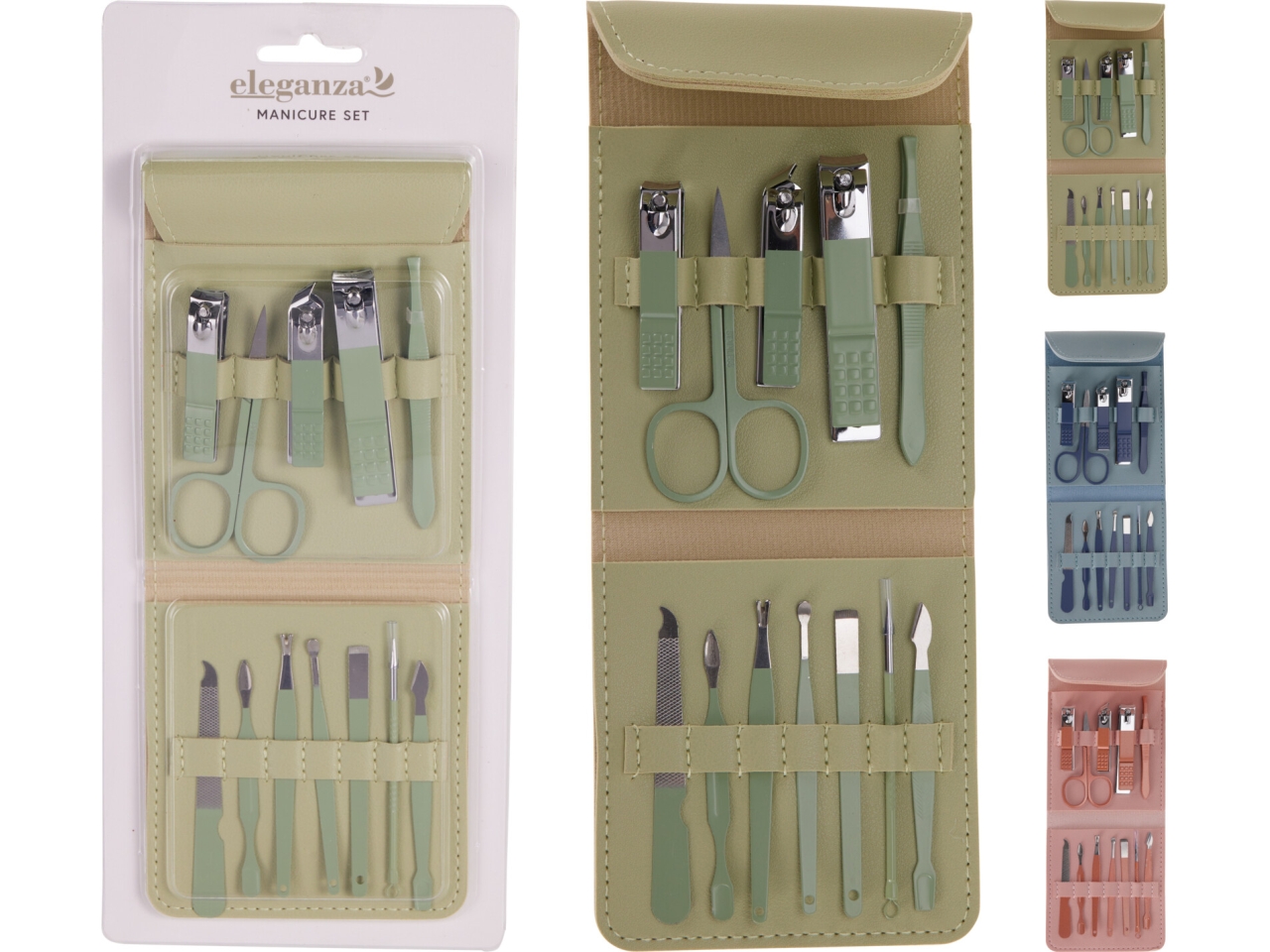 SET MANICURE CON 12 ACCESSORI IN 3 ASS. 159021700