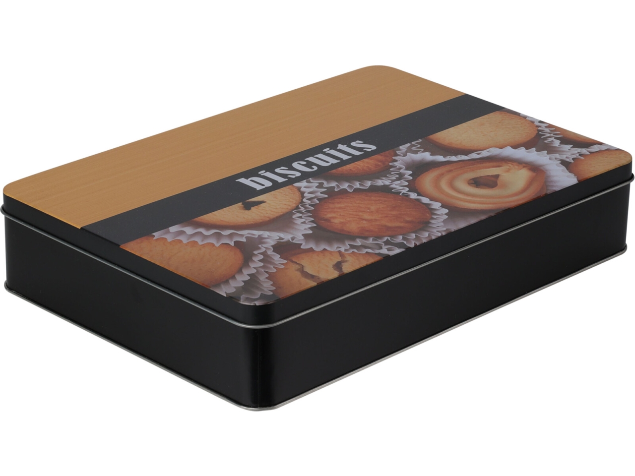 SCATOLA METALLO DESIGN BISCOTTO 26X19X5 170486690