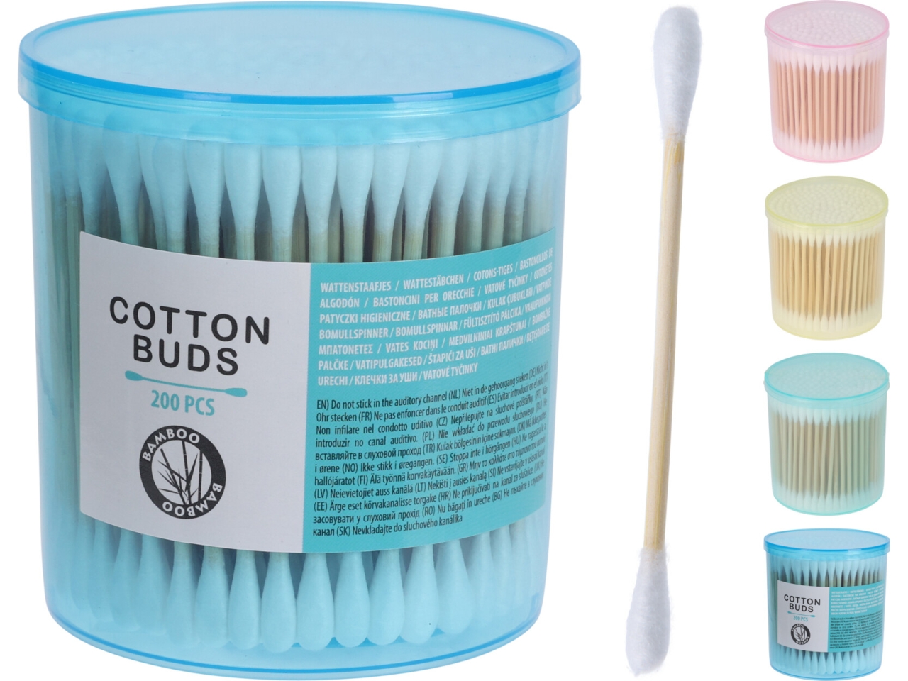 COTTON FIOC BASTONCINO BAMBÙ 200PZ 4 ASS 170492010