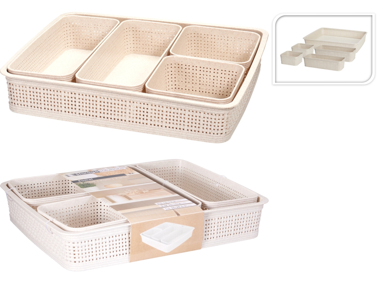 SET DI 5 CESTINI MISURE ASSORTITE 176000730