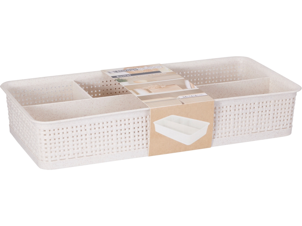 CESTO MOTIVO INTRECCIATO 34X16,5X6CM 176000740