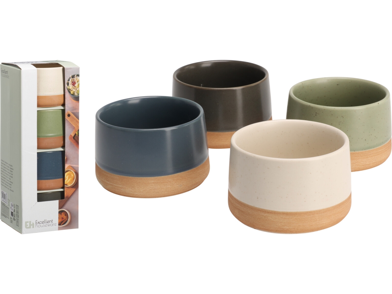 SET 4 CIOTOLE GRES D.9,5XH.5,5 4 COLORI 210001080 SET 4 CIOTOLE GRES D.9,5XH.5,5 4 COLORI 210001080