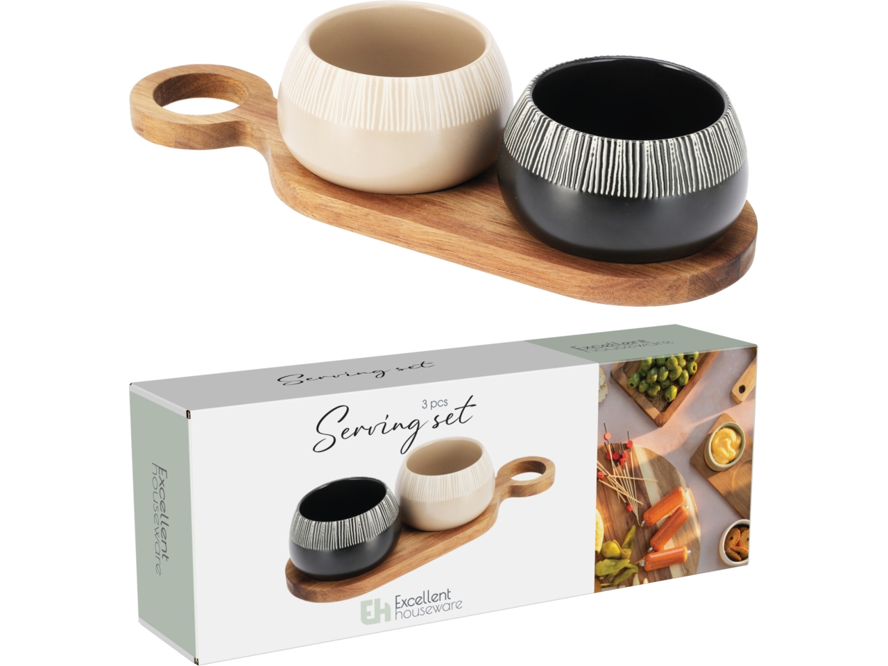 SERVIZIO 3PZ C/CIOTOLE+VASSOIO 2 COLORI 210001250 SERVIZIO 3PZ C/CIOTOLE+VASSOIO 2 COLORI 210001250