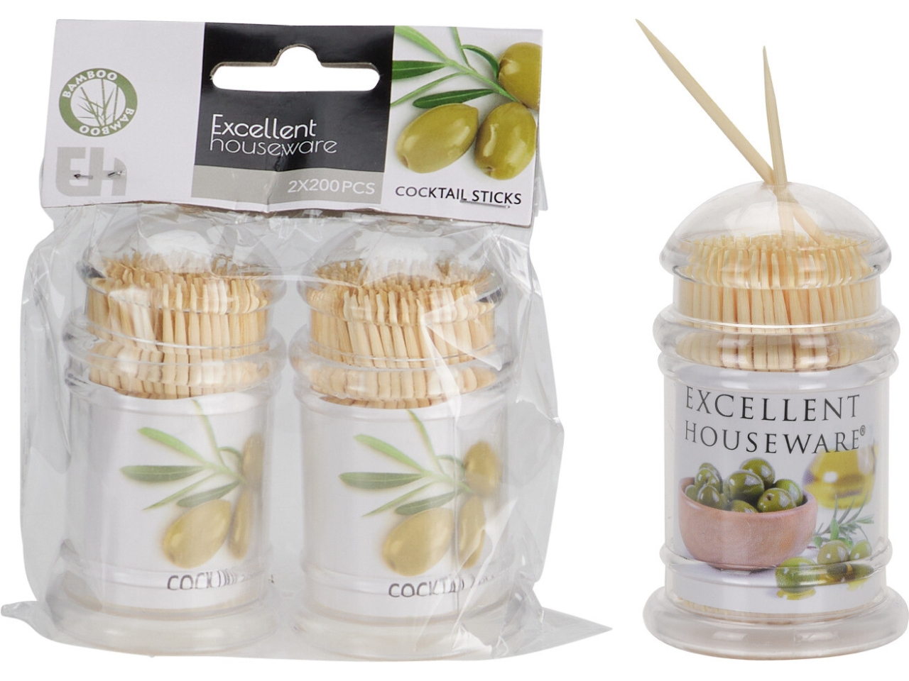 STECCHINI COCKTAIL BAMBÙ 2 PUNTE 200PZ 406000630 STECCHINI COCKTAIL BAMBÙ 2 PUNTE 200PZ 406000630