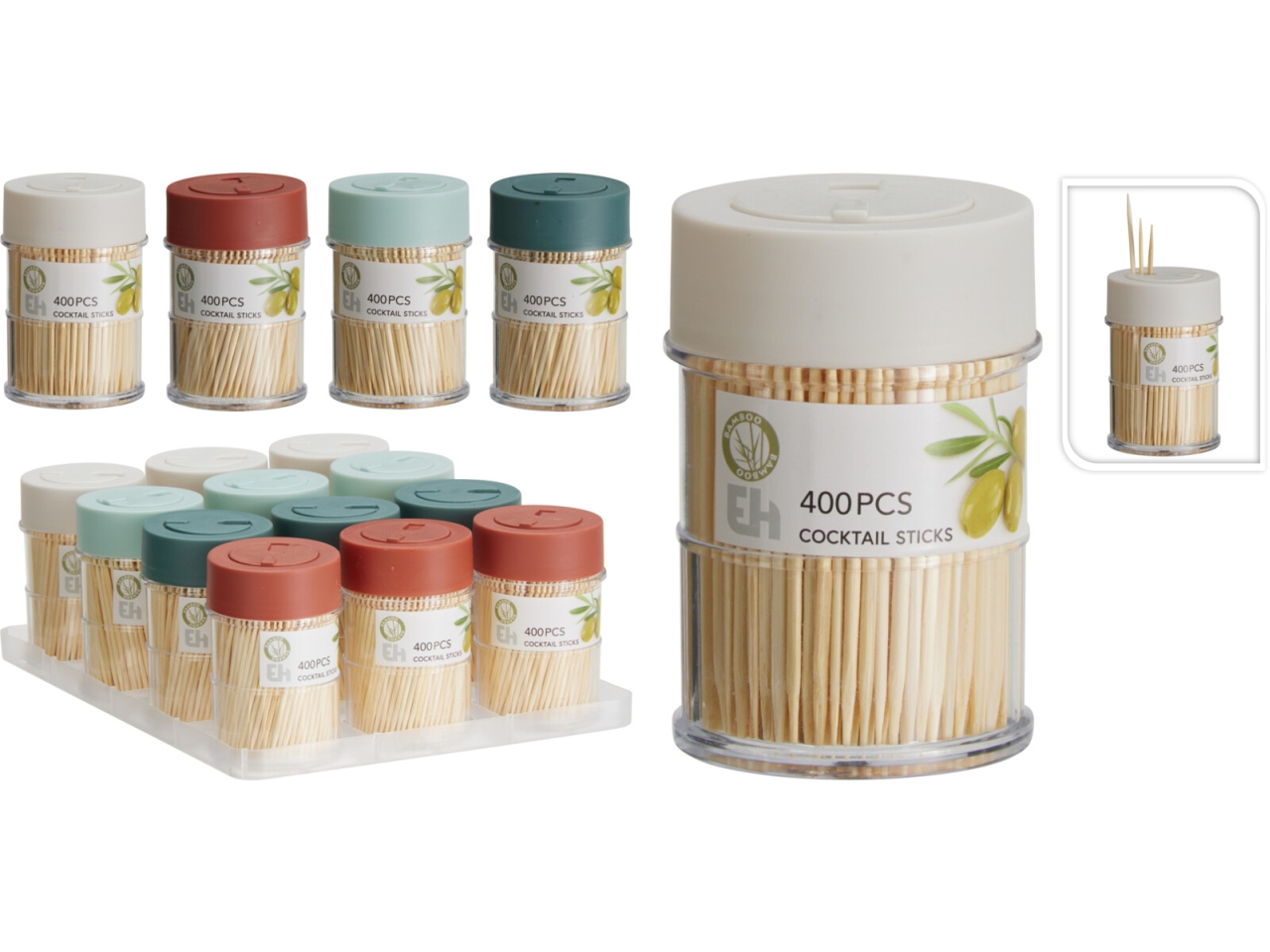 STECCHINI COCKTAIL IN BAMBÙ 400PZ 4 ASS. 406000690 STECCHINI COCKTAIL IN BAMBÙ 400PZ 4 ASS. 406000690