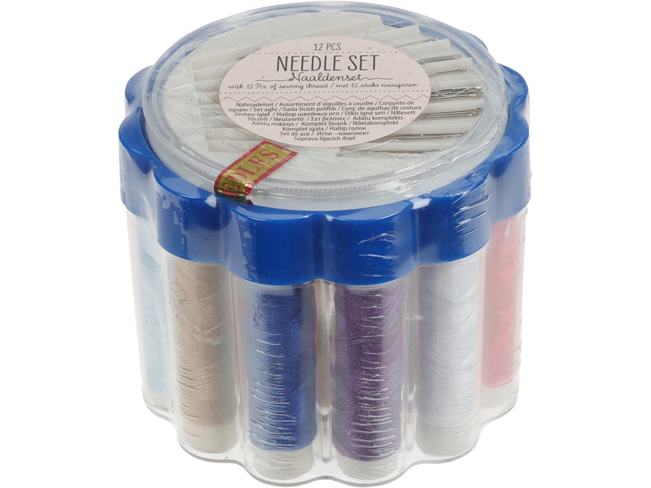 SET CON 20 AGHI E 12 FILI DA CUCITO 10MT 491130010