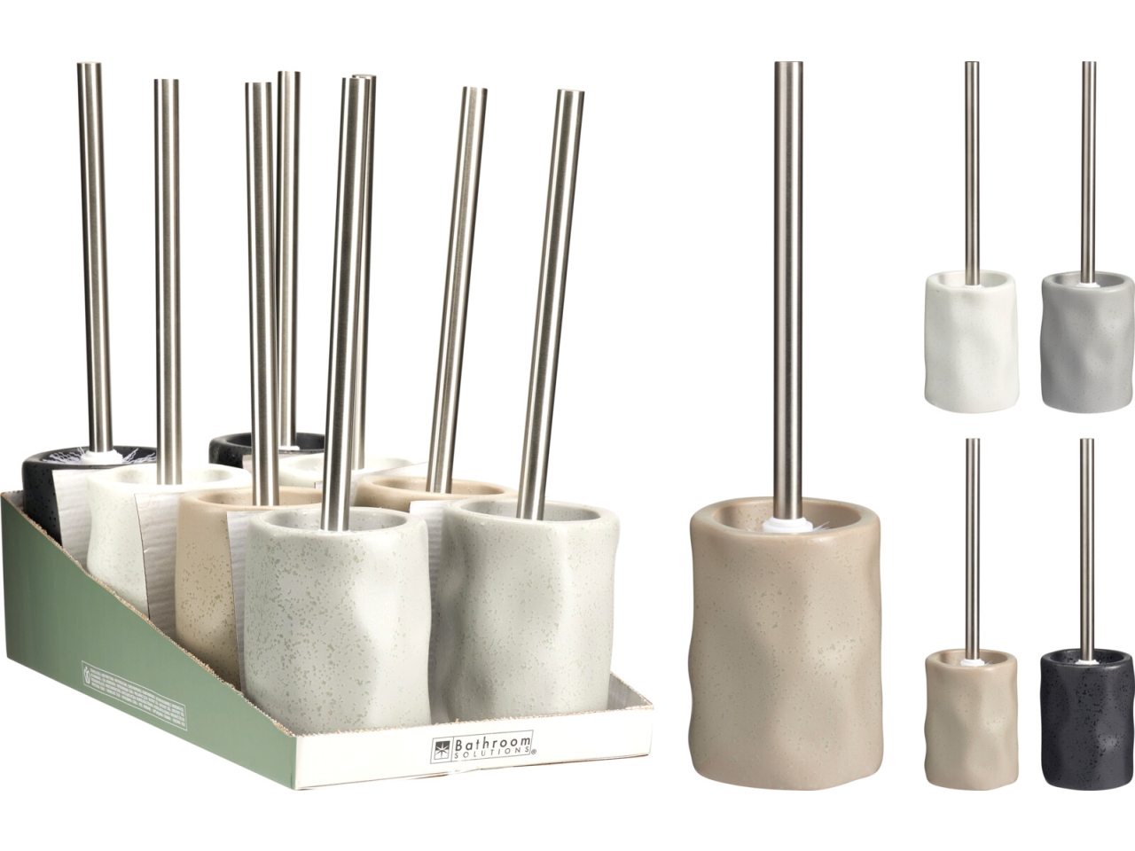 SCOPINO WC MANICO INOX 4 COLORI ASS. 793000220