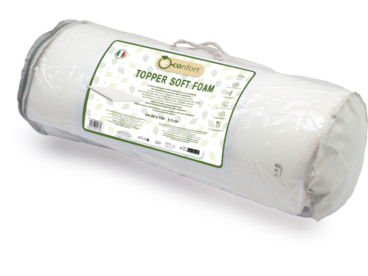 TOPPER SOFT FOAM 80X190XH5CM TSF36BCOPL80X190TN