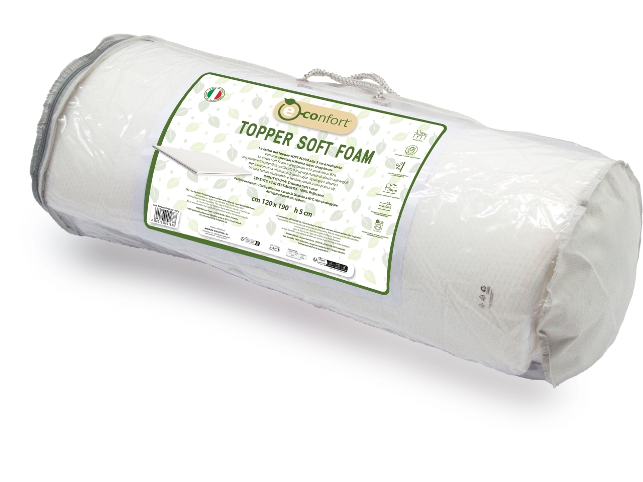 TOPPER SOFT FOAM 120X190XH5CM TSF36BCOPL120X190TN