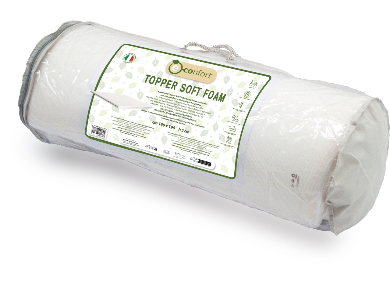 TOPPER SOFT FOAM 160X190XH5CM TSF36BCOPL160X190TN