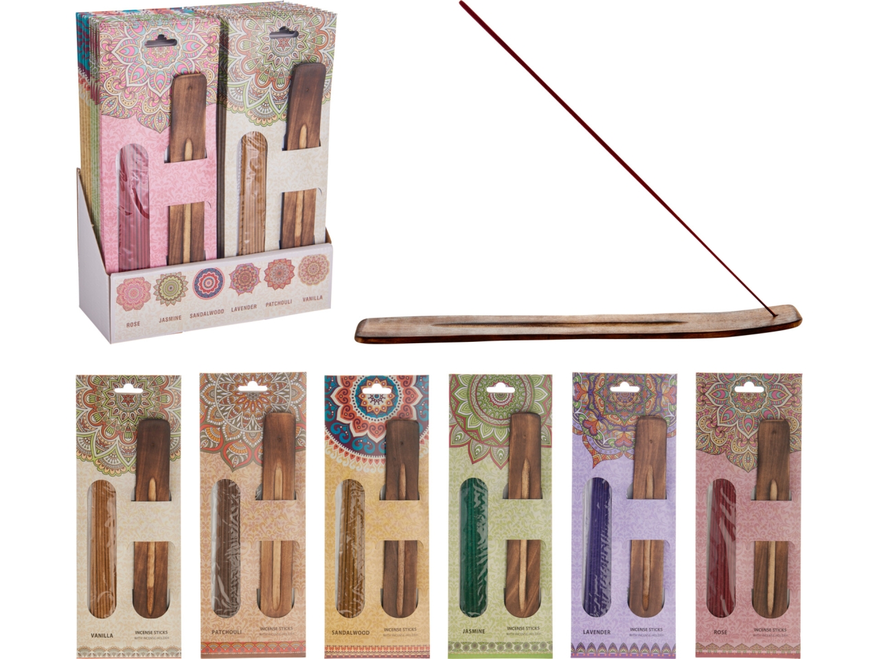 BASTONCINI INCENSO SET 20PZ 6 AROMI ASS. A89000020 BASTONCINI INCENSO SET 20PZ 6 AROMI ASS. A89000020