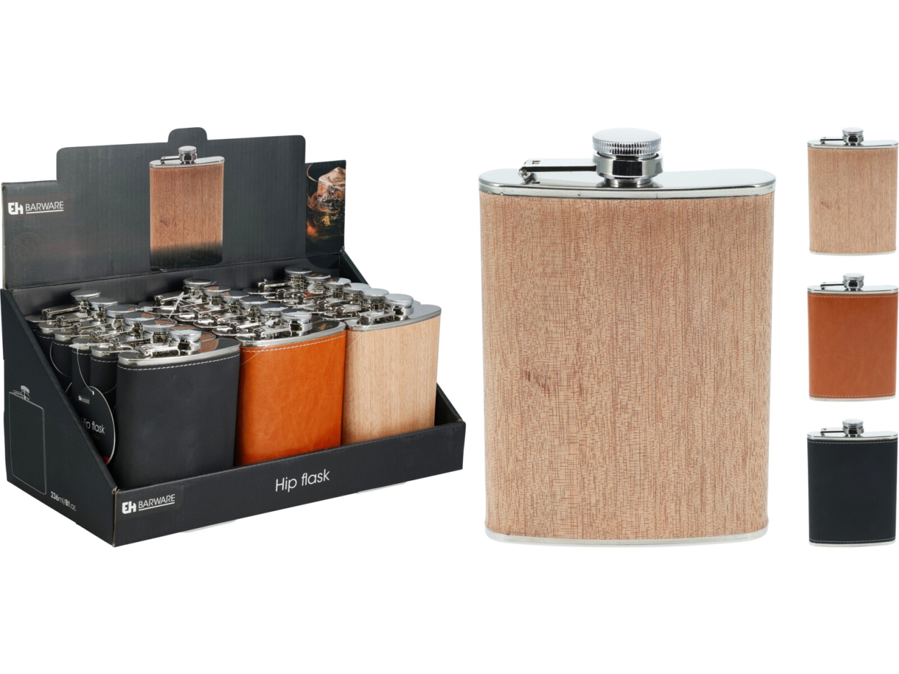 FIASCHETTA INOX 236ML 13CM IN 3 ASS. CY5657250 FIASCHETTA INOX 236ML 13CM IN 3 ASS. CY5657250