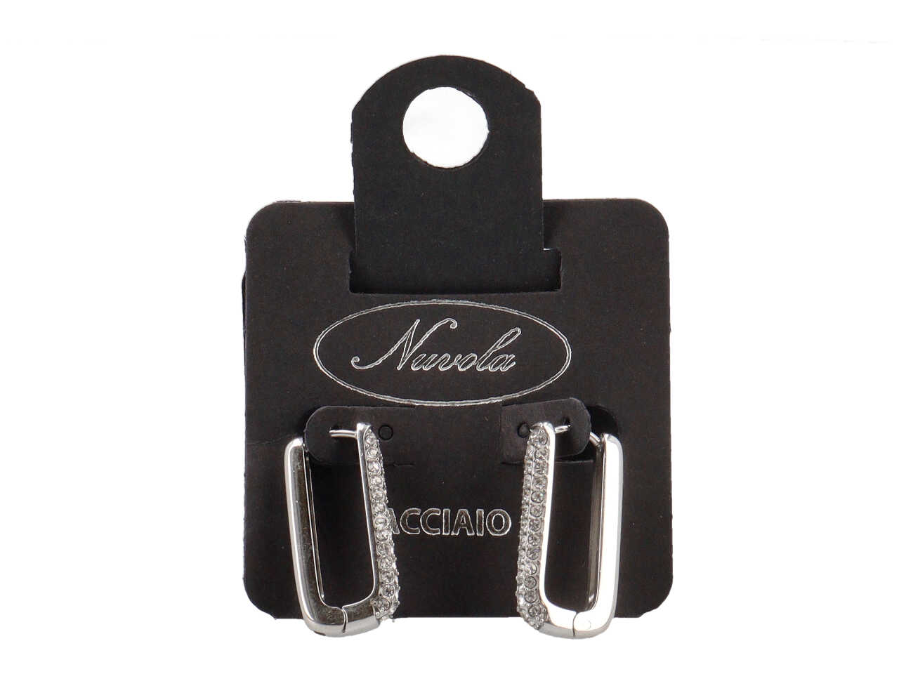 ORECCHINO CHIUSO RETTANGOLO STRASS LUNGO ORECCHINO CHIUSO RETTANGOLO STRASS LUNGO