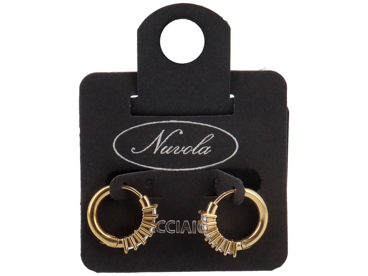 CERCHIETTI 15MM 1 LATO A BAGUETTE ORO CERCHIETTI 15MM 1 LATO A BAGUETTE ORO