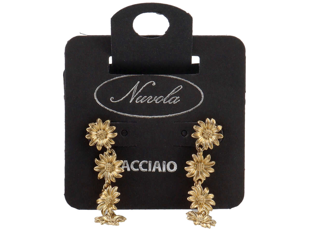 ORECCHINO 4 MARGHERITE PENDENTI ORO