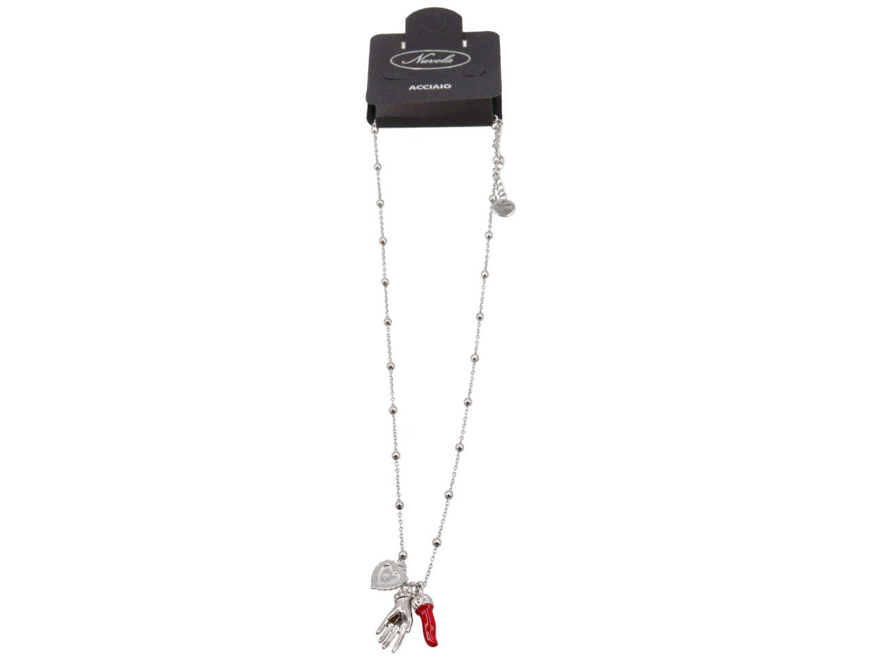 COLLANA MANO CORNO E CUORE SACRO BORDO ZIRCONI COLLANA MANO CORNO E CUORE SACRO BORDO ZIRCONI