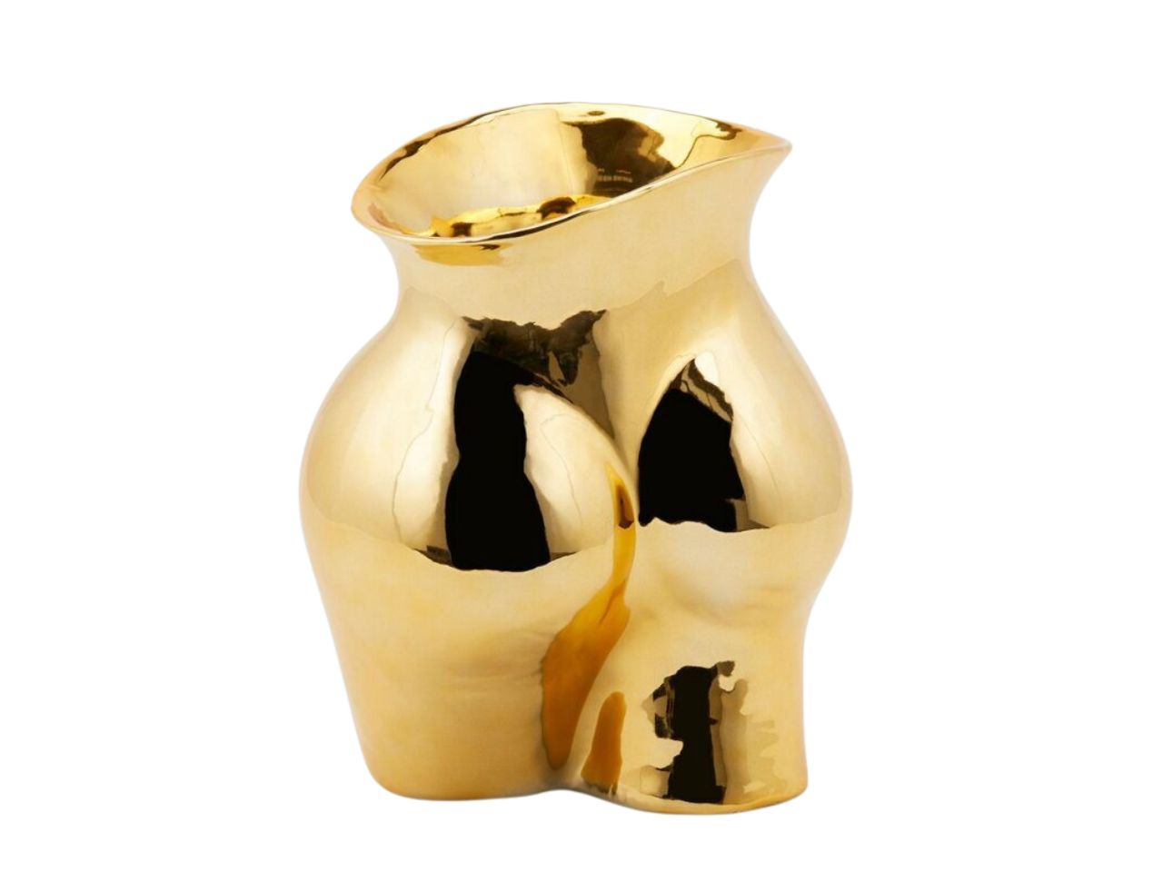 CHAKRA BOOTY VASO 22X16XH.26CM ORO 014854010 CHAKRA BOOTY VASO 22X16XH.26CM ORO 014854010