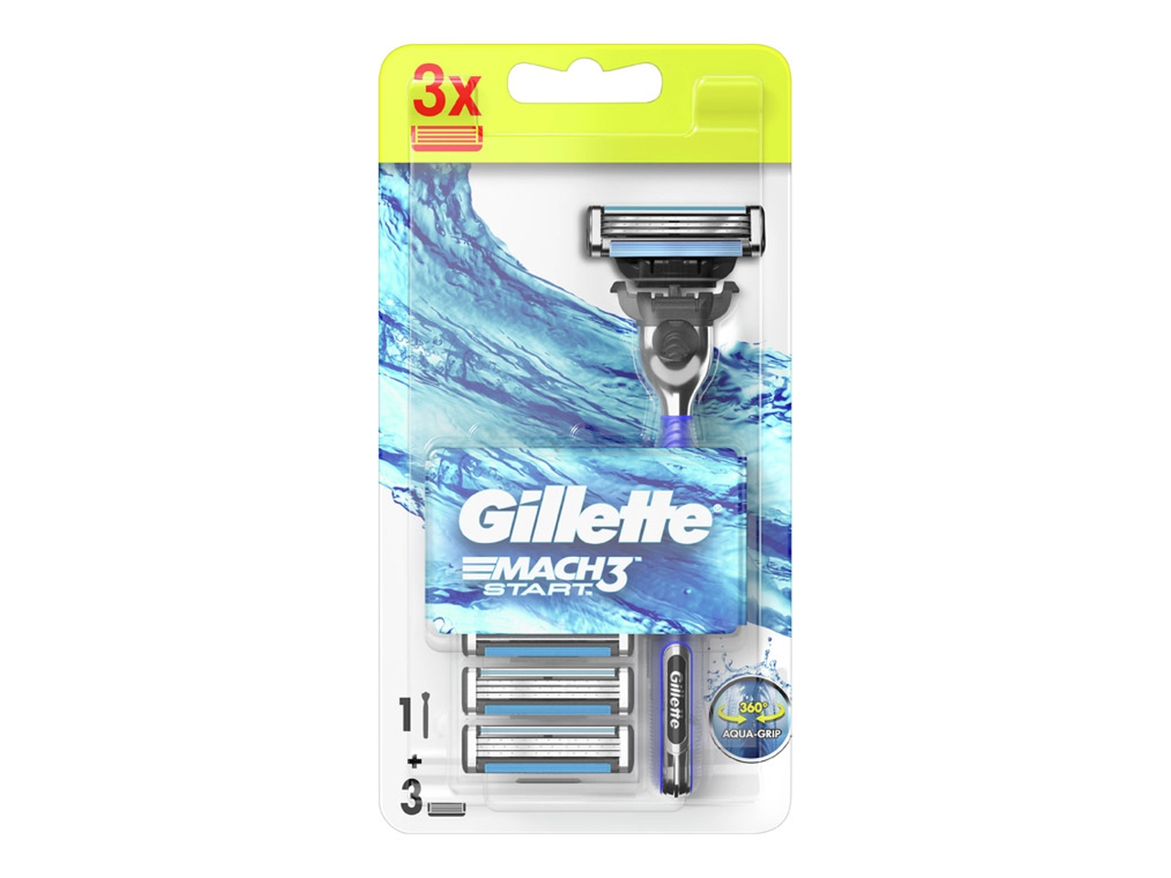 GILLETTE MACH3 START RASOIO + 3 RICARICHE $ GILLETTE MACH3 START RASOIO + 3 RICARICHE $