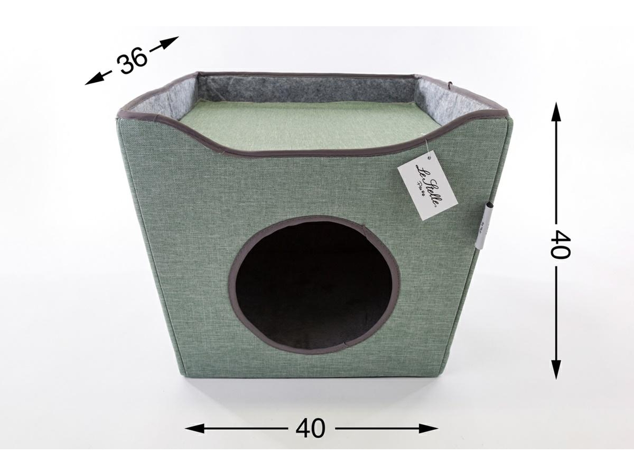 CUCCIA PIEGHEVOLE 40x40xh.36CM COLORE VERDE 80015