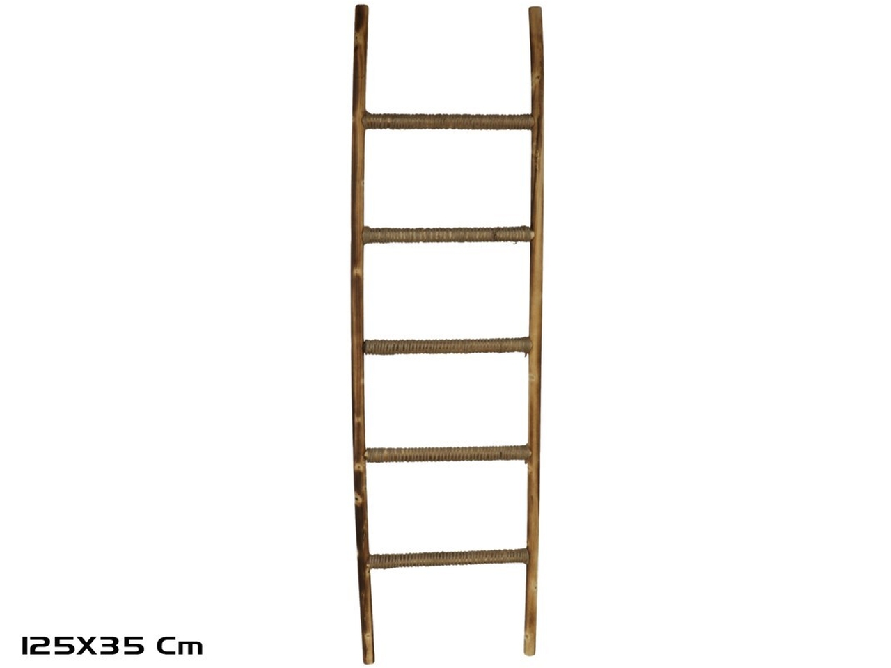 SCALA DECORATIVA IN LEGNO 125X35CM SCALA DECORATIVA IN LEGNO 125X35CM