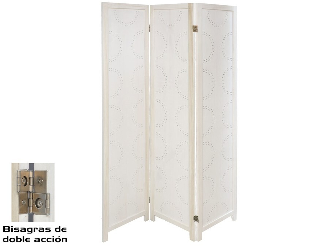 PARAVENTO 120X2X170CM BIANCO PARAVENTO 120X2X170CM BIANCO