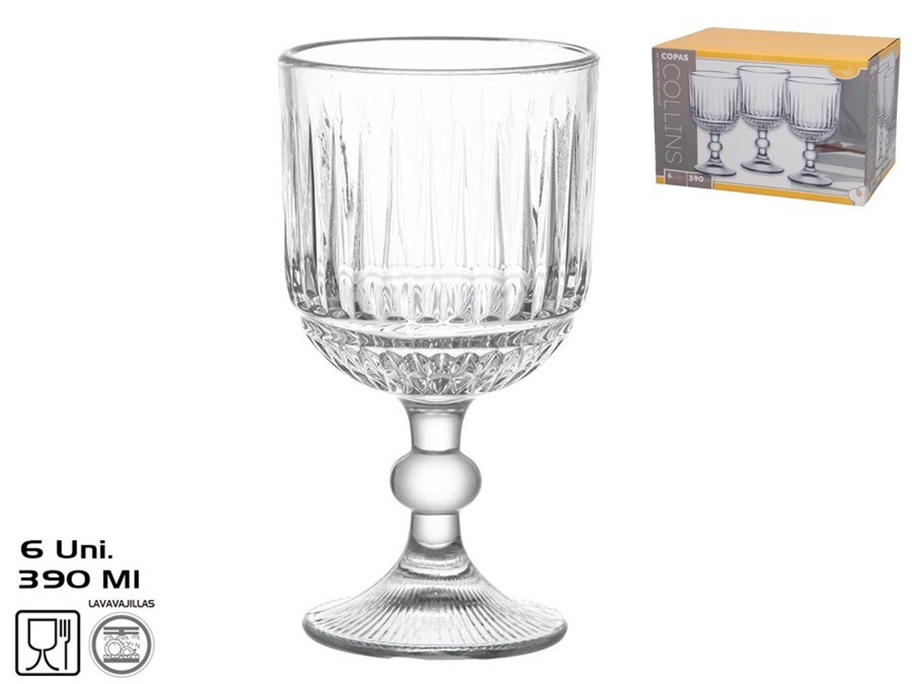 BICCHIERI DA 390ML SET DA 6 BICCHIERI