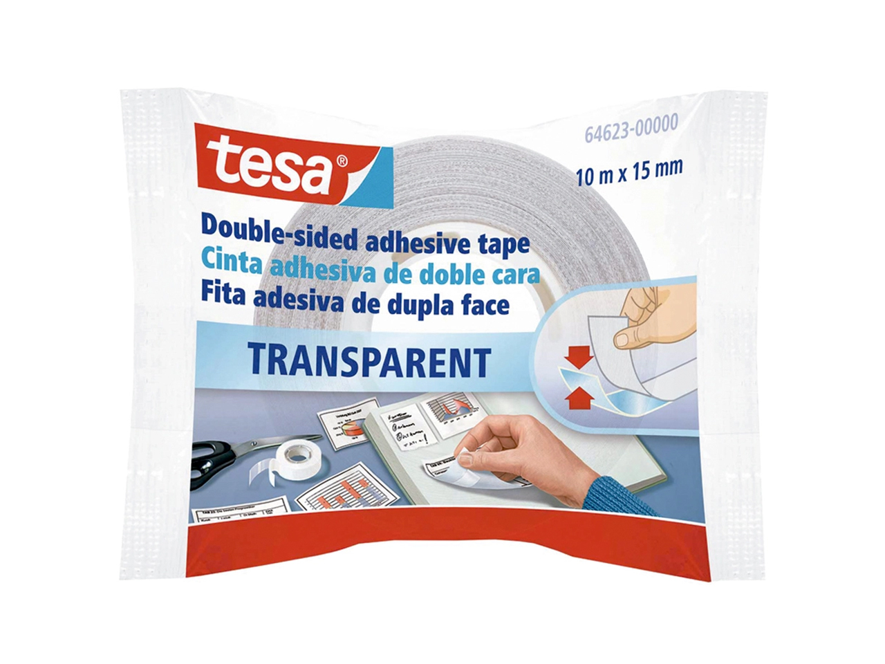 NASTRO BIADESIVO TESA 1,5CMX10MT 12PZ 64623