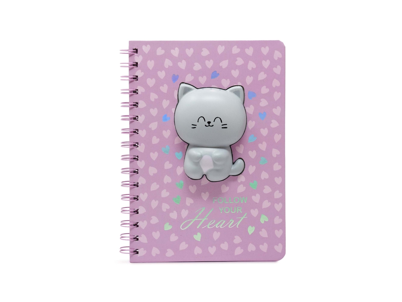 PUFFY, GATTO, NOTEBOOK SPIRALATO SQUISHY IOAG5GA
