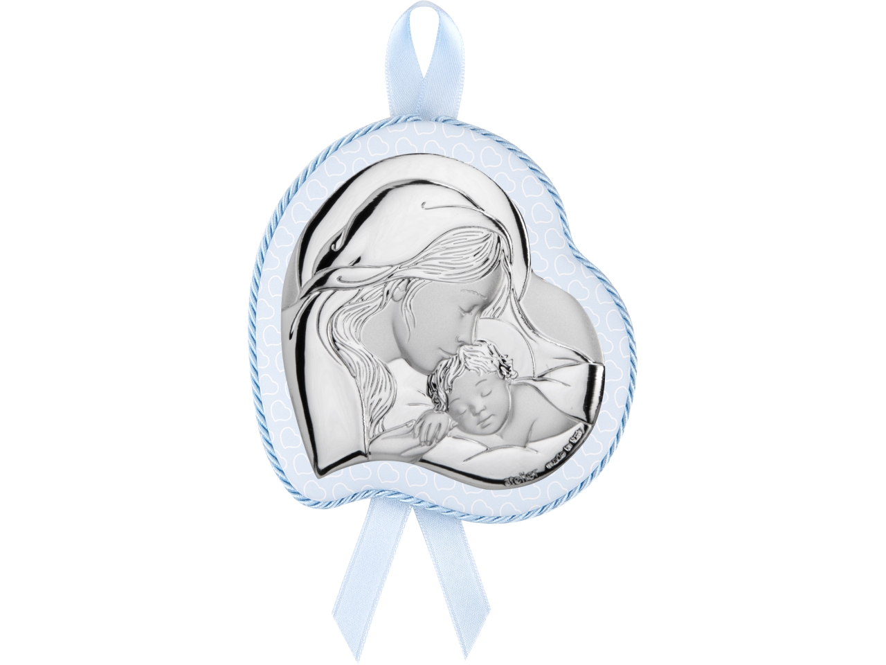 CAPOCULLA CUORE MATERNITA’ 10X12CM CELES.AE0753/1C