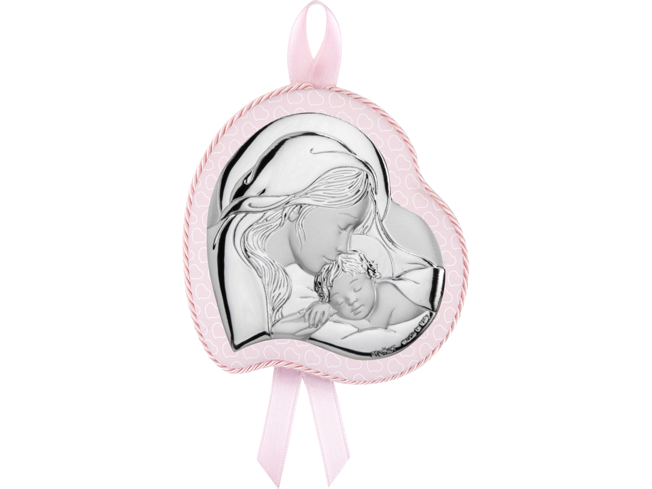 CAPOCULLA CUORE MATERNITA’ 10X12CM ROSA AE0753/1R