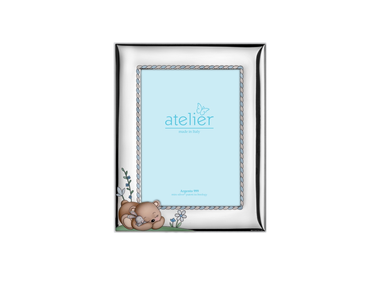 PORTAFOTO ORSETTO 13X18CM CELESTE AE3226/13C