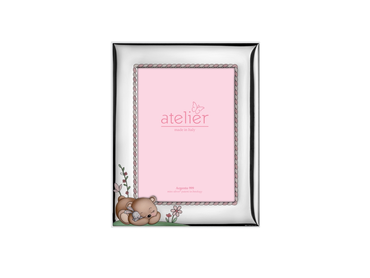 PORTAFOTO ORSETTO 9X13CM ROSA AE3226/9R