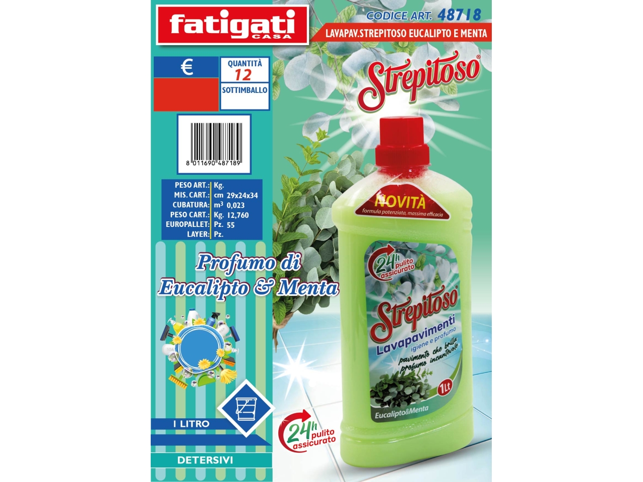 LAVAPAVIMENTI STREPITOSO EUCALIPTO E MENTA 48718 LAVAPAVIMENTI STREPITOSO EUCALIPTO E MENTA 48718