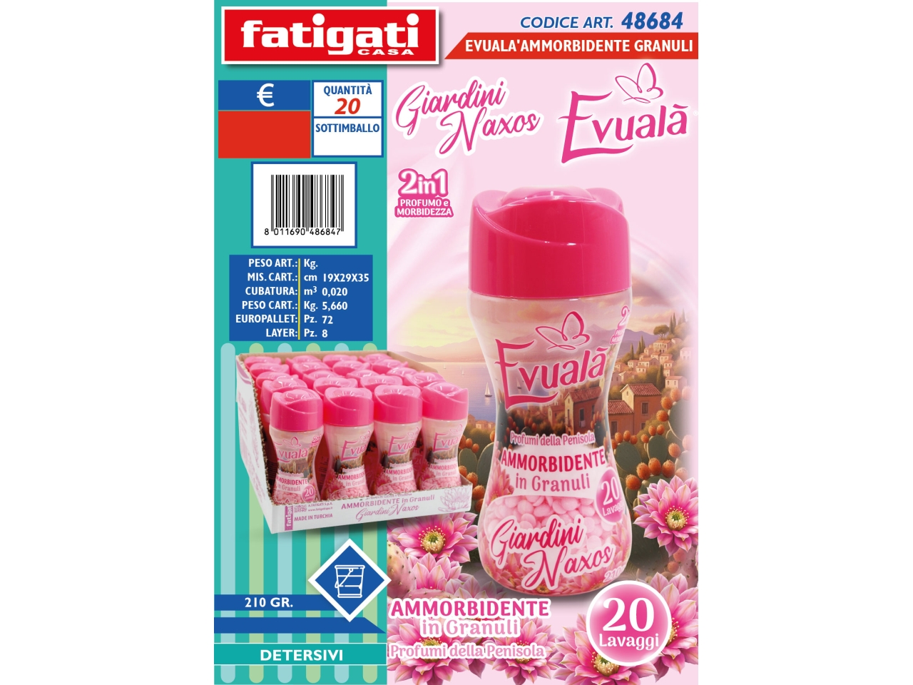 EVUALA’ AMMORBI. GRANDE GIARDINI NAXOS 210GR 48684 EVUALA’ AMMORBI. GRANDE GIARDINI NAXOS 210GR 48684