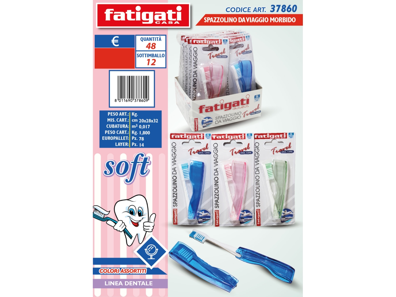 SPAZZOLINI X DENTI DA VIAGGIO MORBIDO