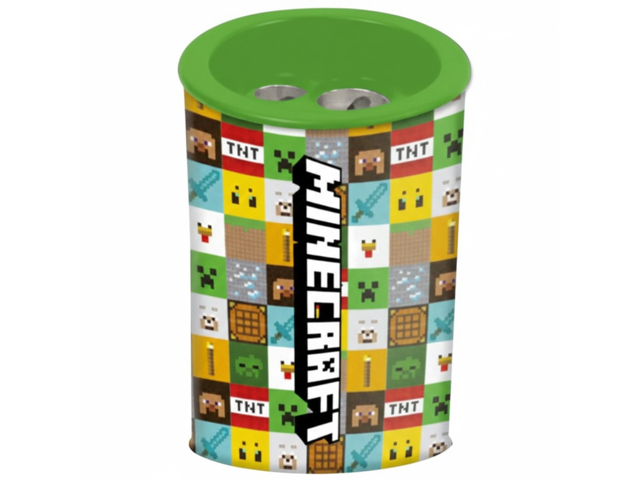MINECRAFT TEMPERINO PIXEL DUE FORI IN METALLO75903 MINECRAFT TEMPERINO PIXEL DUE FORI IN METALLO75903
