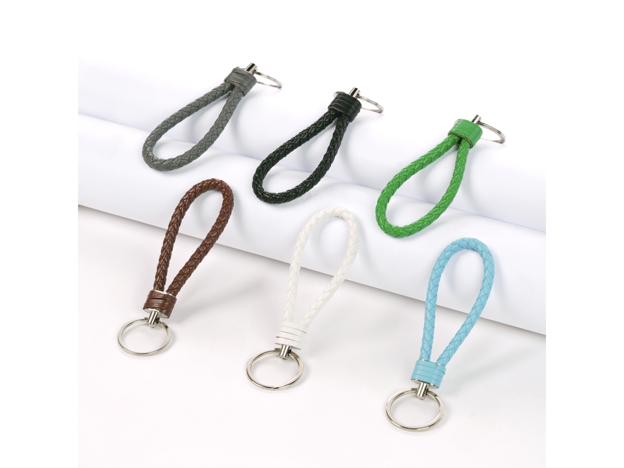 PORTACHIAVE PELLE INTRECCIATO MATTO PORTACHIAVE PELLE INTRECCIATO MATTO