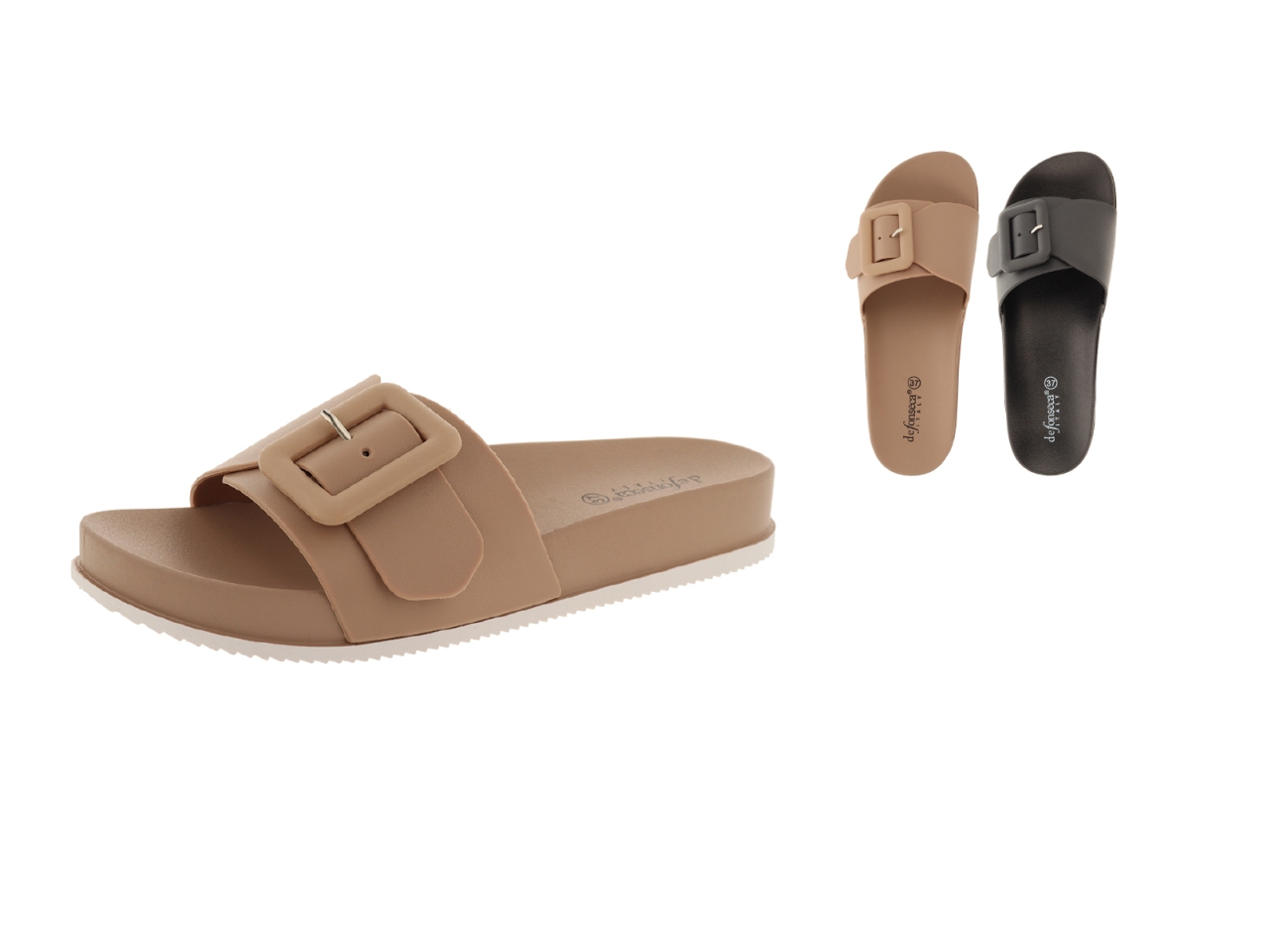 CIABATTA DONNA SAVONA TG36/41 NERO/BEIGE WC49-A67L