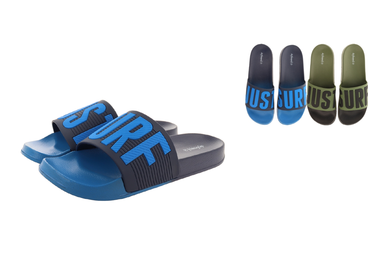 CIABATTA UOMO VASTO TG.40/45 BLU/VERDE MC63-A5EI