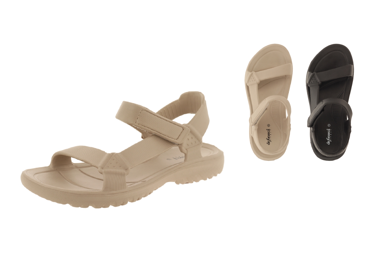 CIABATTA DONNA LIPARI TG36/41 BEIGE/NERO WC43-A6E8